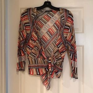 Nic + Zoe three quarter sleeve wrap cardigan
